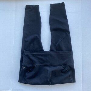 Fabletics Black Leggings PowerHold High Rise Athletic Yoga Stretch Slim Fit